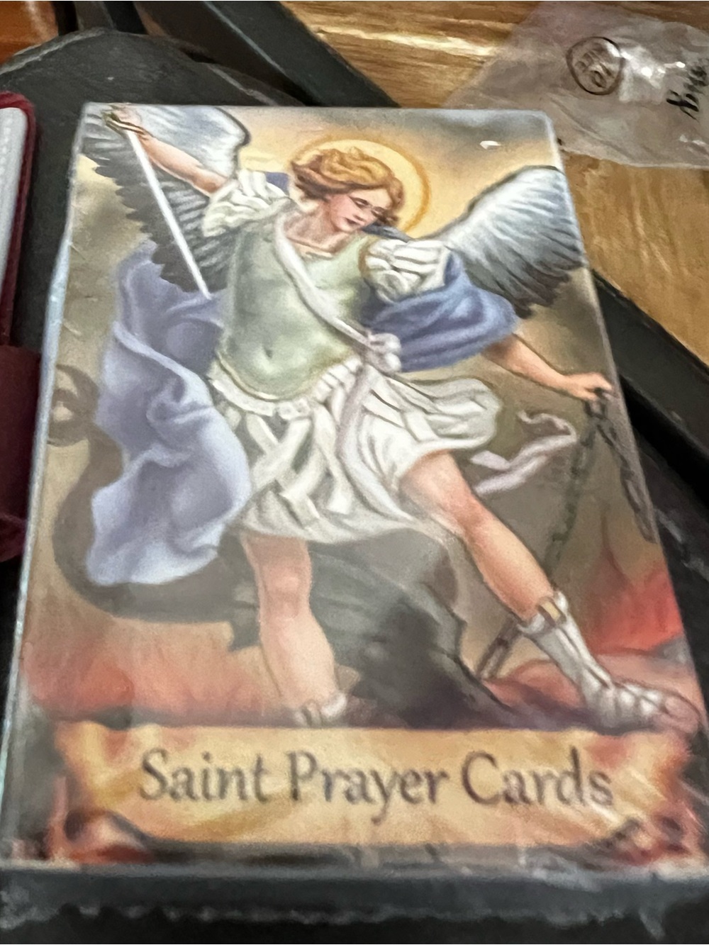 Saint Prayer Cards Deck - Angel Illustration - Multi-Color